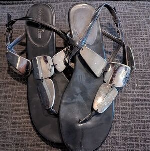 Montego Bay Club Black Women's Sandals Size 9